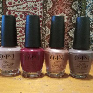 Four New Bottles OPI Nail Lacquer - Colors in Description